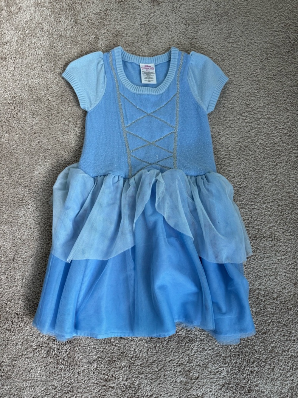 Disney Light Blue Sparkle Tulle Princess Dress